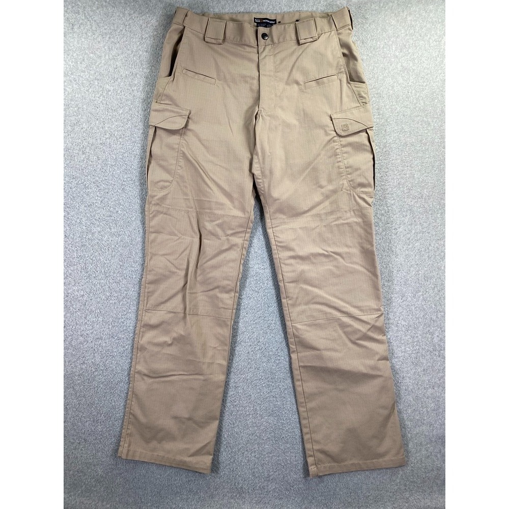 5.11 Tactical Pants Mens 34x34 Beige Stryke Cargo Ripstop Hiking Outdoor Range